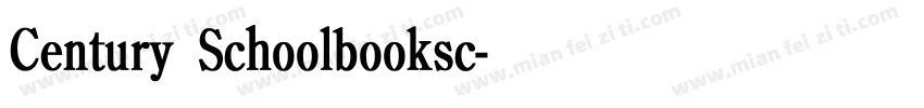 Century Schoolbooksc字体转换